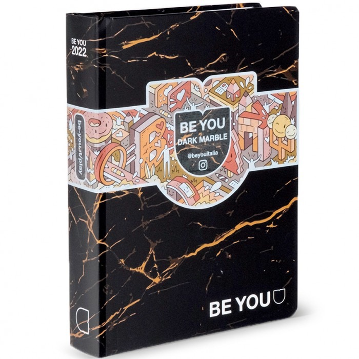 BE YOU DIARIO DARK MARBLE, FORMATO BIG, COLLEZIONE 21/22